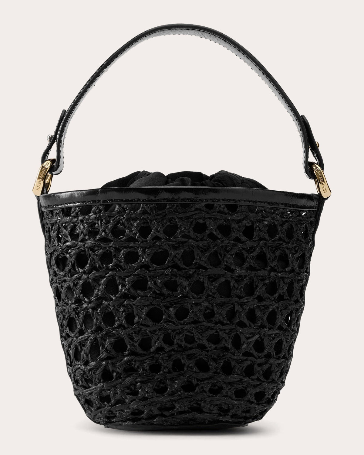 Ama Raffia Lace Braid Mini Basket