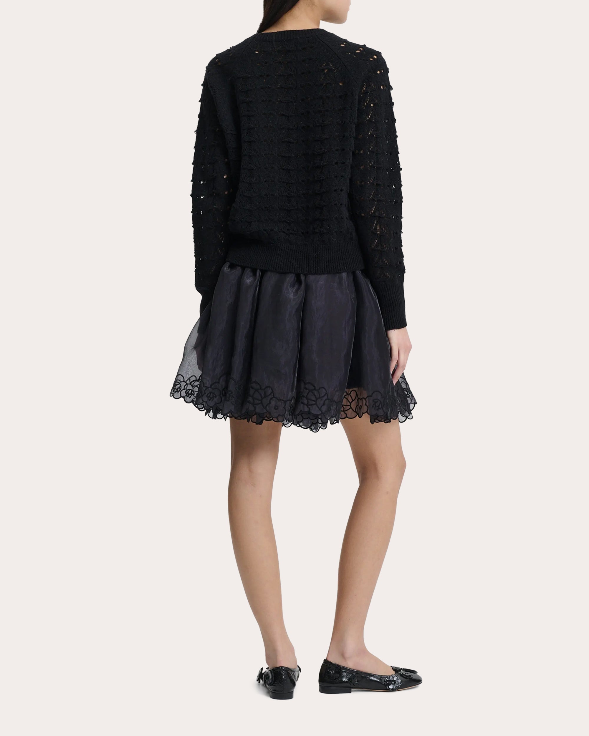 Bidane Heritage Knit Wool Raglan Sweater
