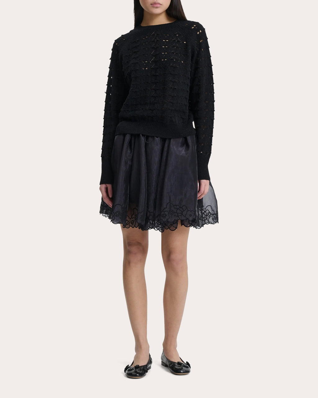 Bidane Heritage Knit Wool Raglan Sweater