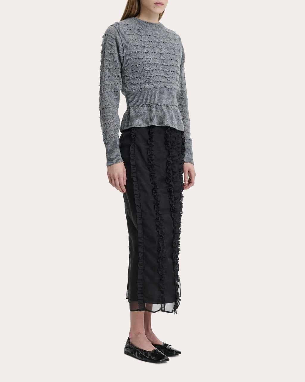 Bidane Heritage Knit Wool Raglan Sweater