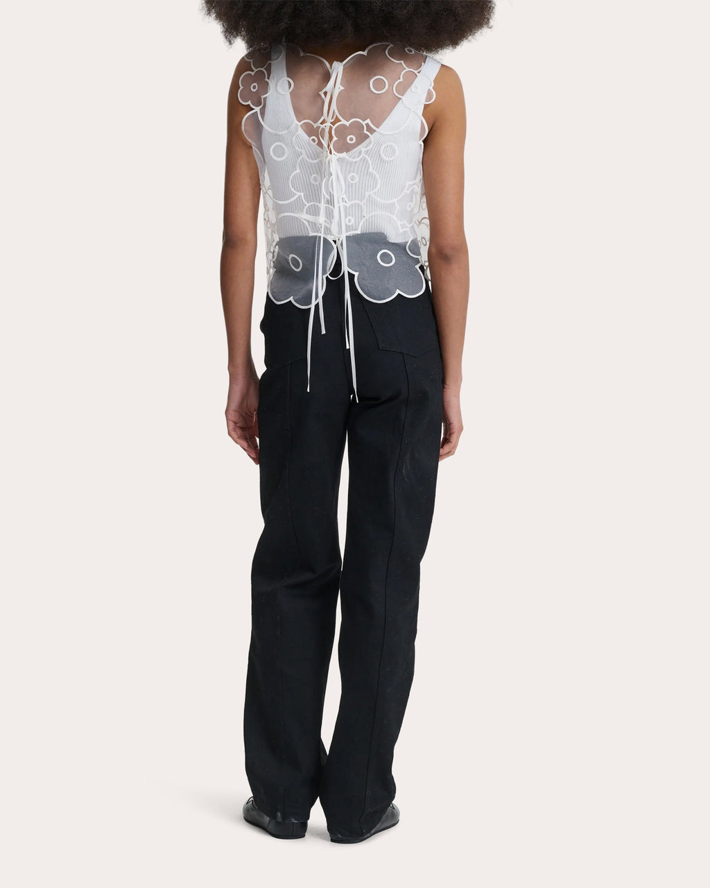Bliss Embroidered Floral Straight-Leg Jeans