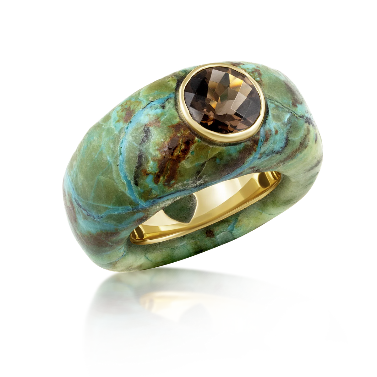 Carved Stone Ring