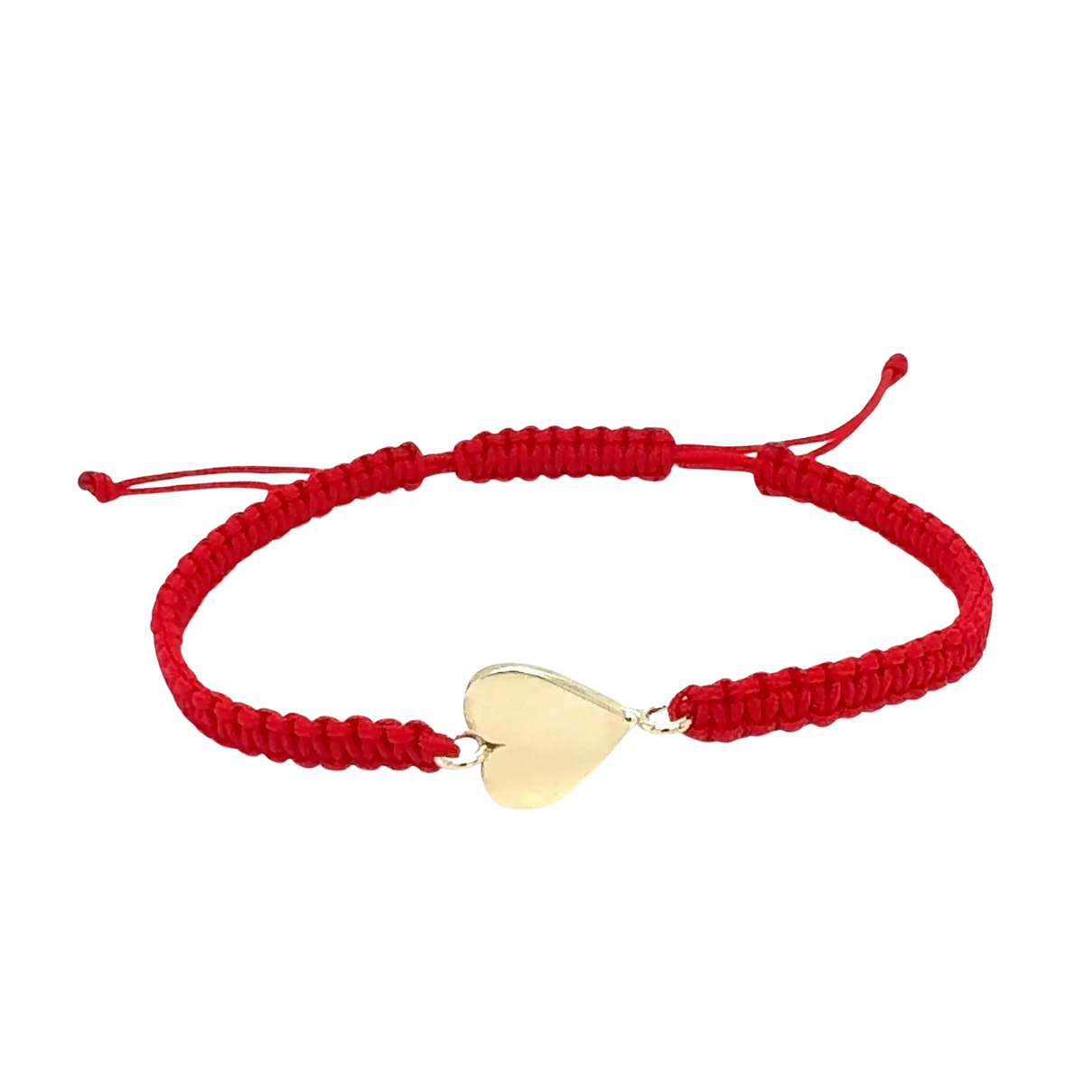 Red Cord Heart Friendship Bracelet