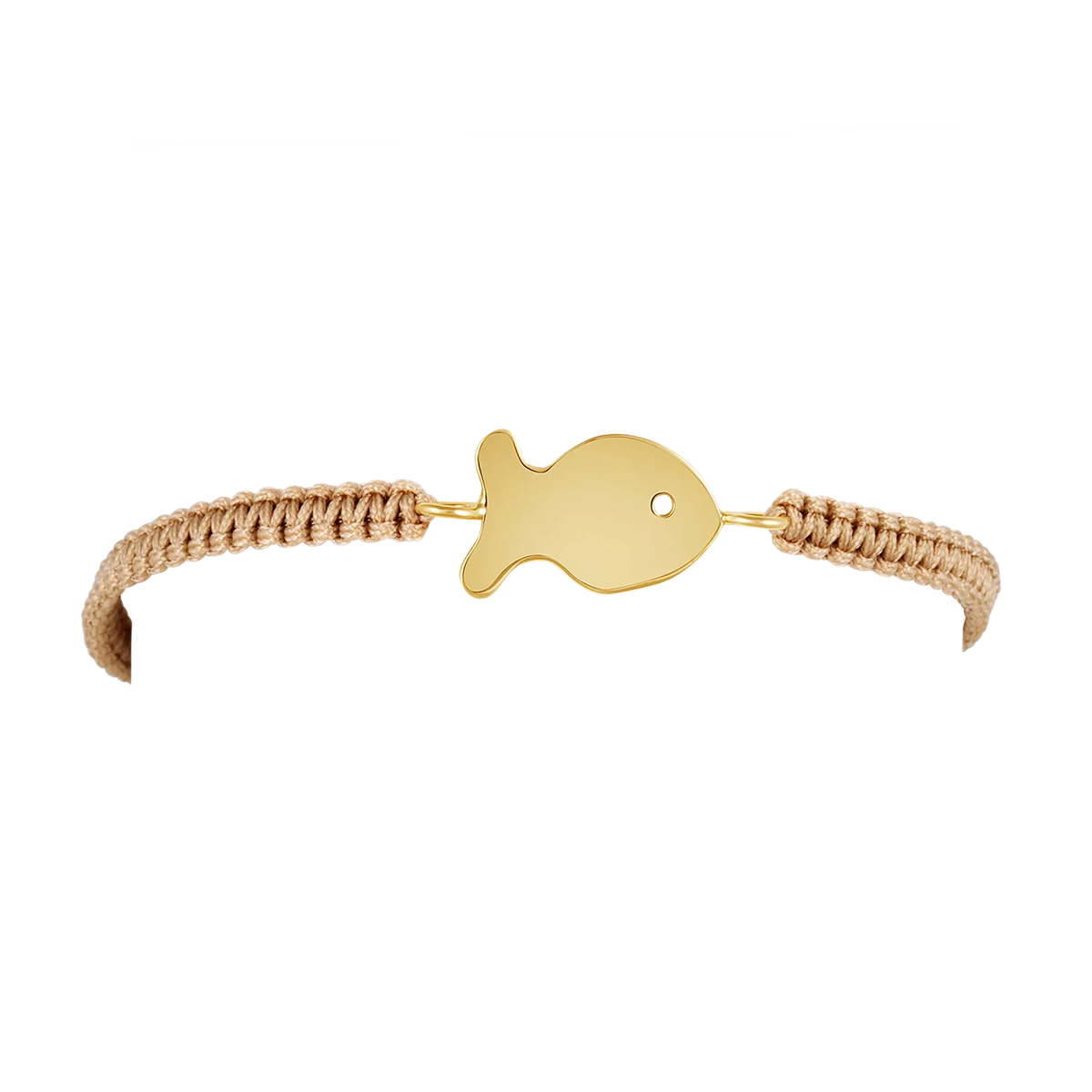 Tan Medium Fish Friendship Bracelet