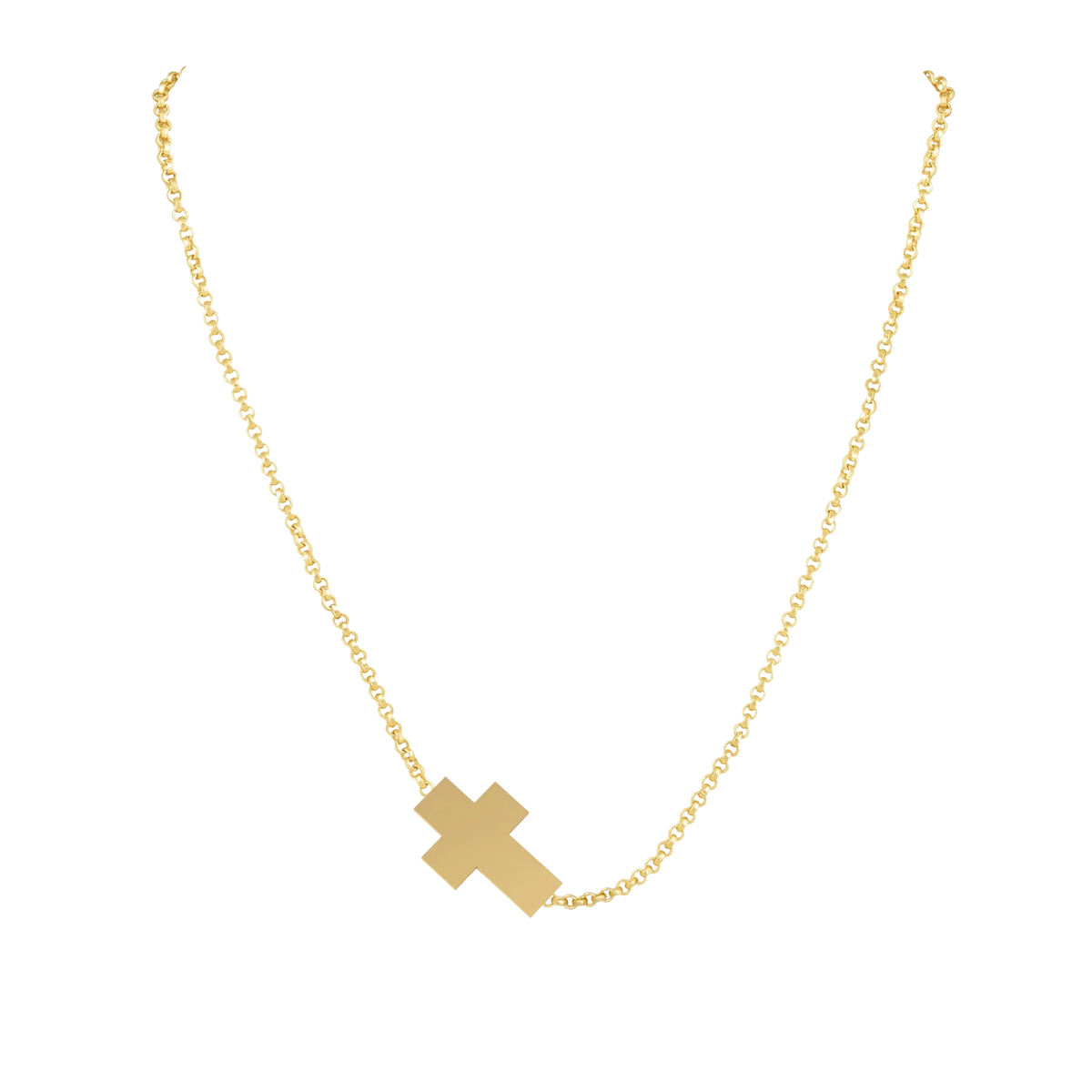 14k Gold Single Charm Necklace