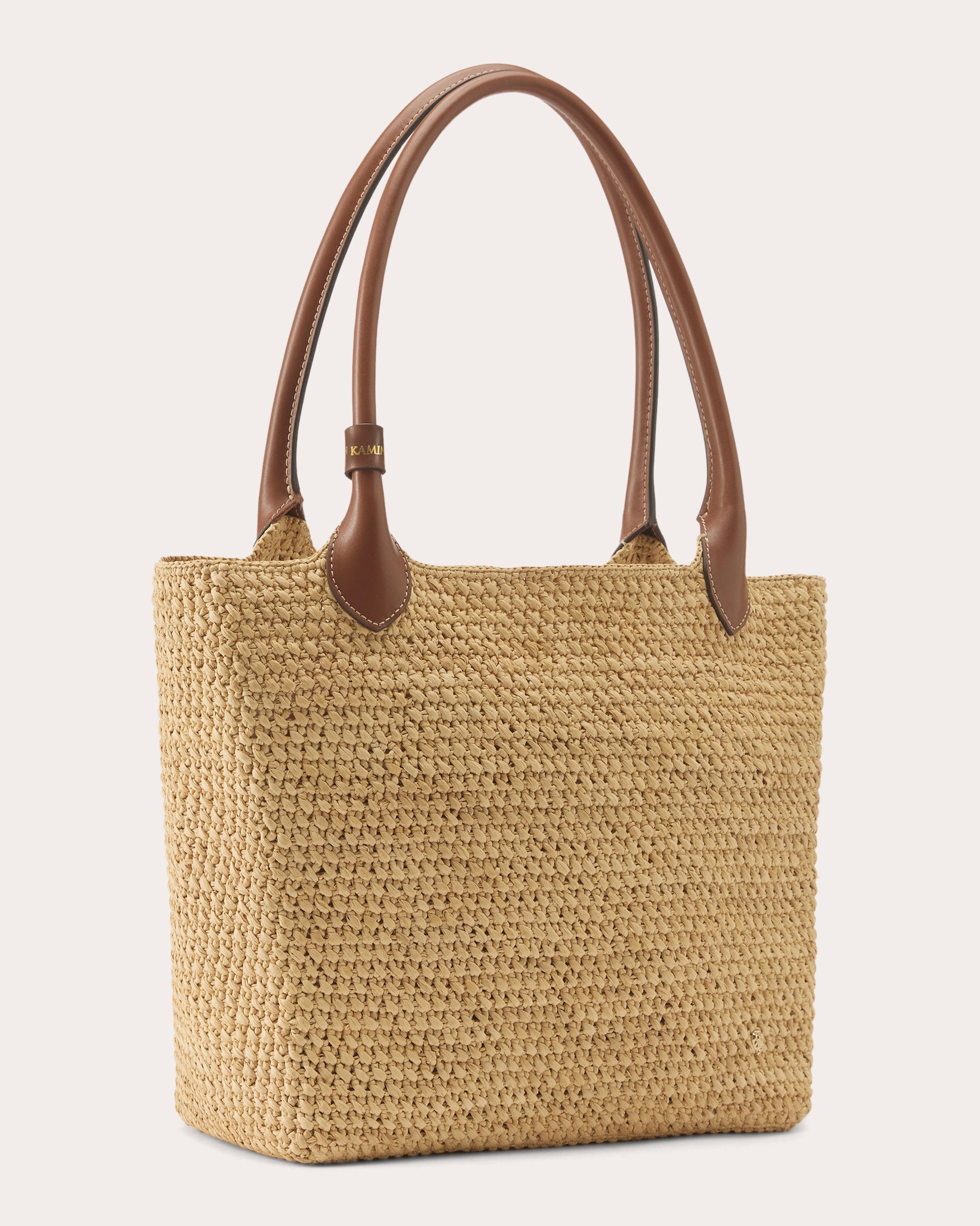 Ampara Crocheted Raffia Tote