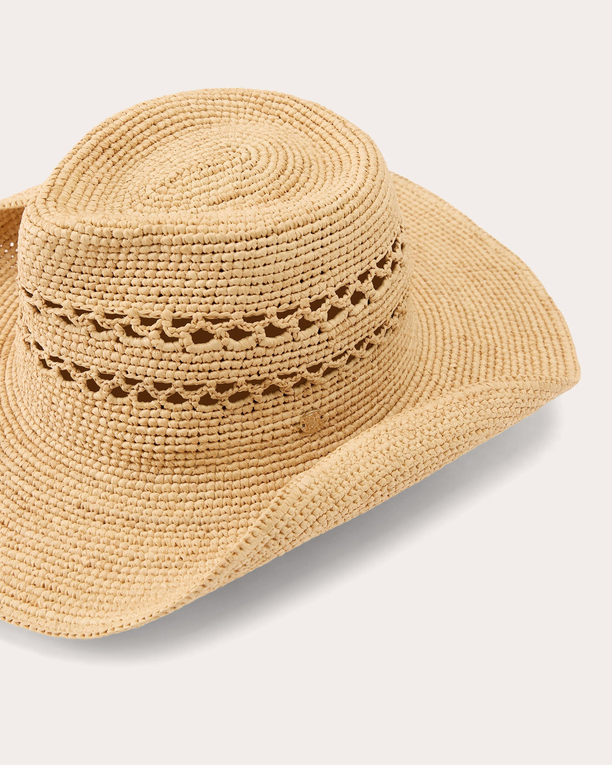 Gwen Crocheted Raffia Fedora