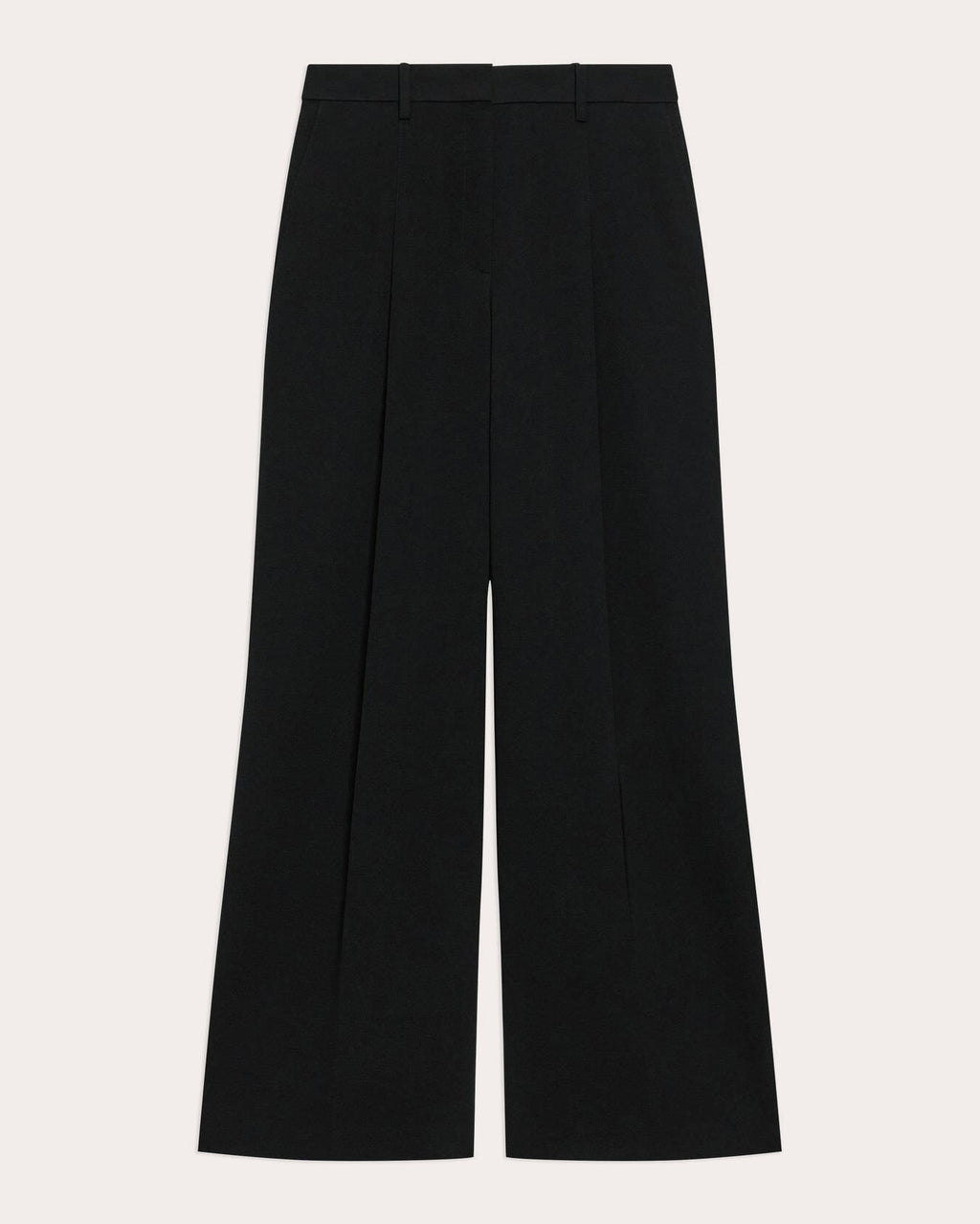 Admiral Crepe Pleated Wide-Leg Trousers