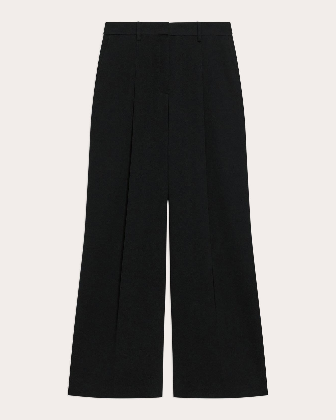 Admiral Crepe Pleated Wide-Leg Trousers