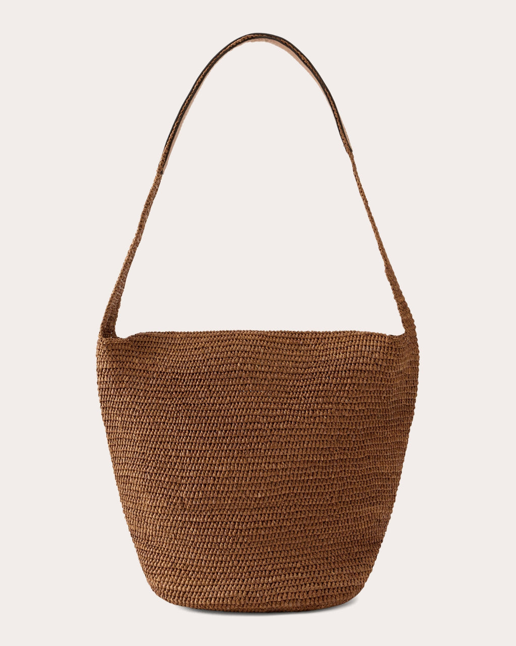 Yala Crocheted Raffia Drawstring Sac Bag