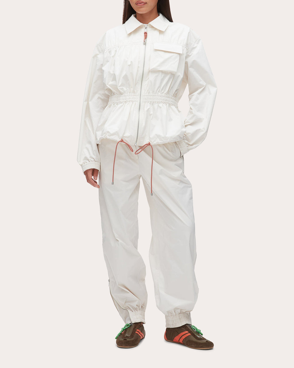 Ripstop Shirred Drawstring Jacket