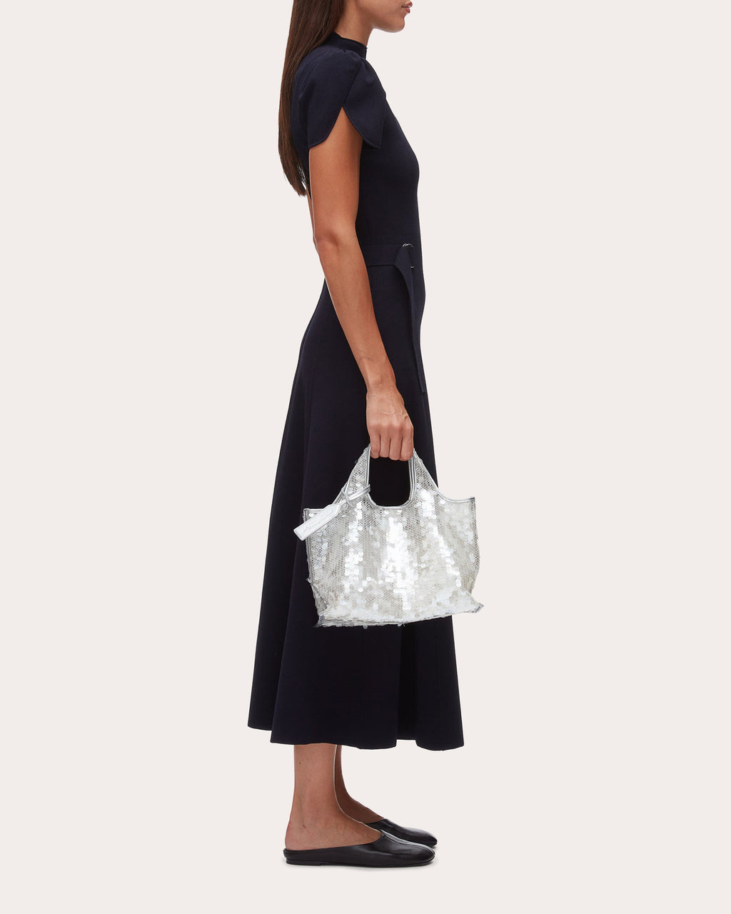 Mini Sequin Mesh Market Tote