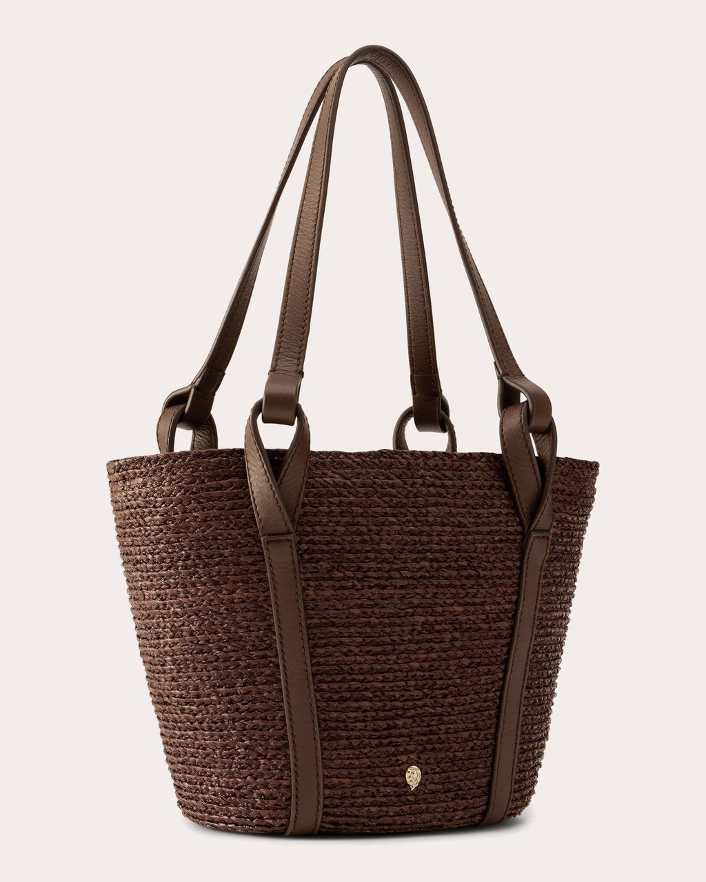 Bisou Braided Raffia and Liberty Print Mini Basket