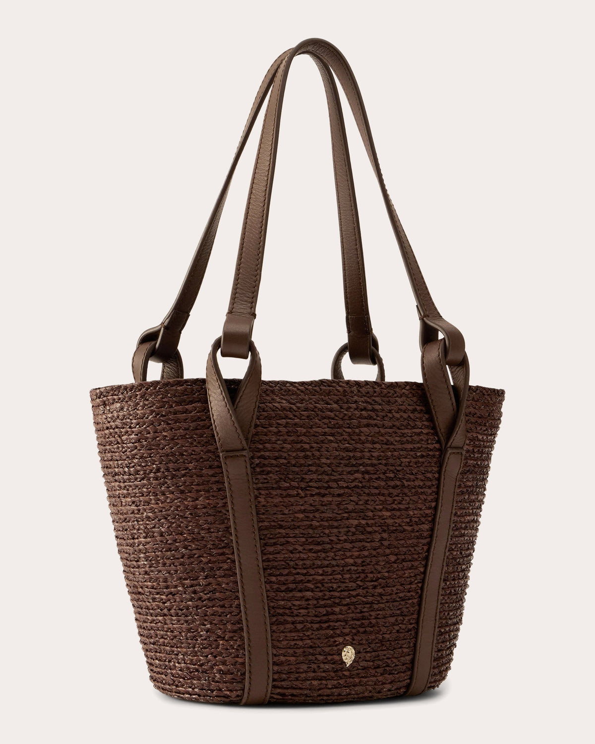 Bisou Braided Raffia and Liberty Print Mini Basket