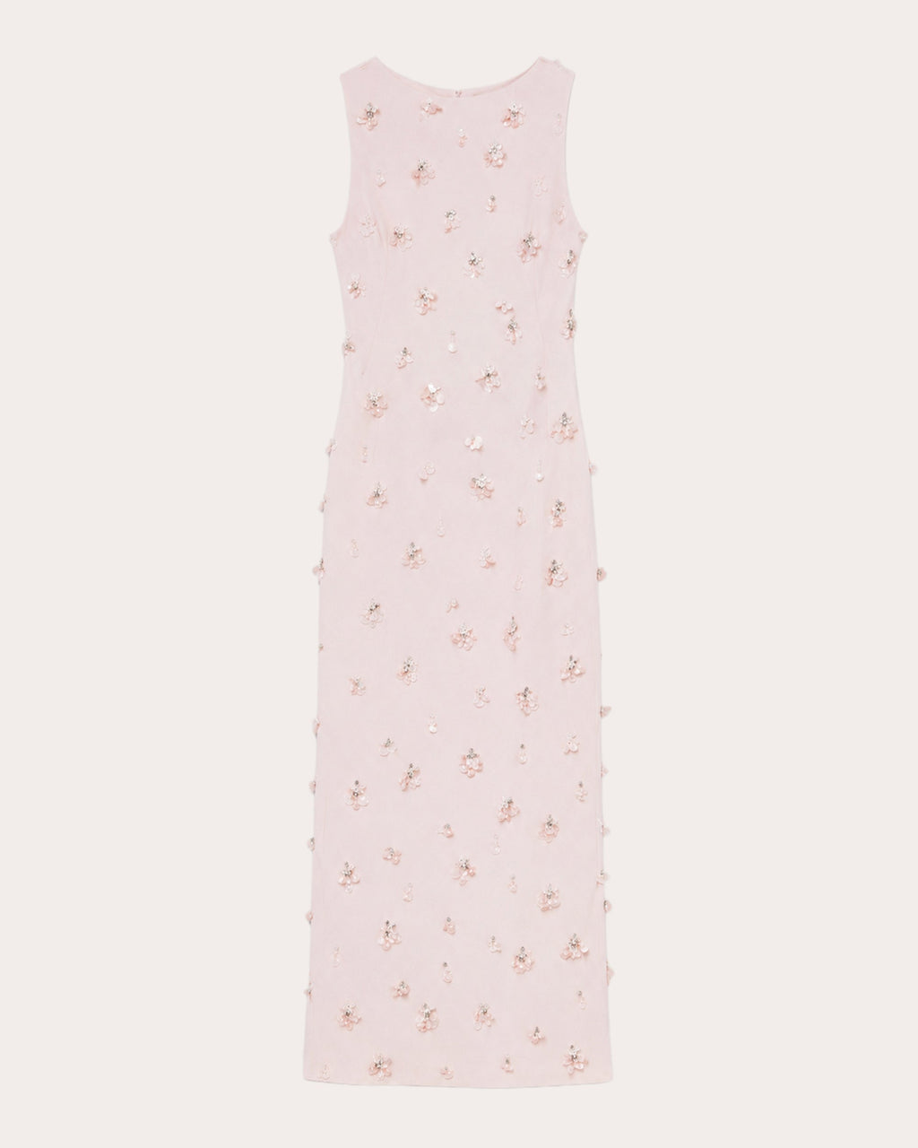 Claudia Embellished Crepe Column Midi Dress