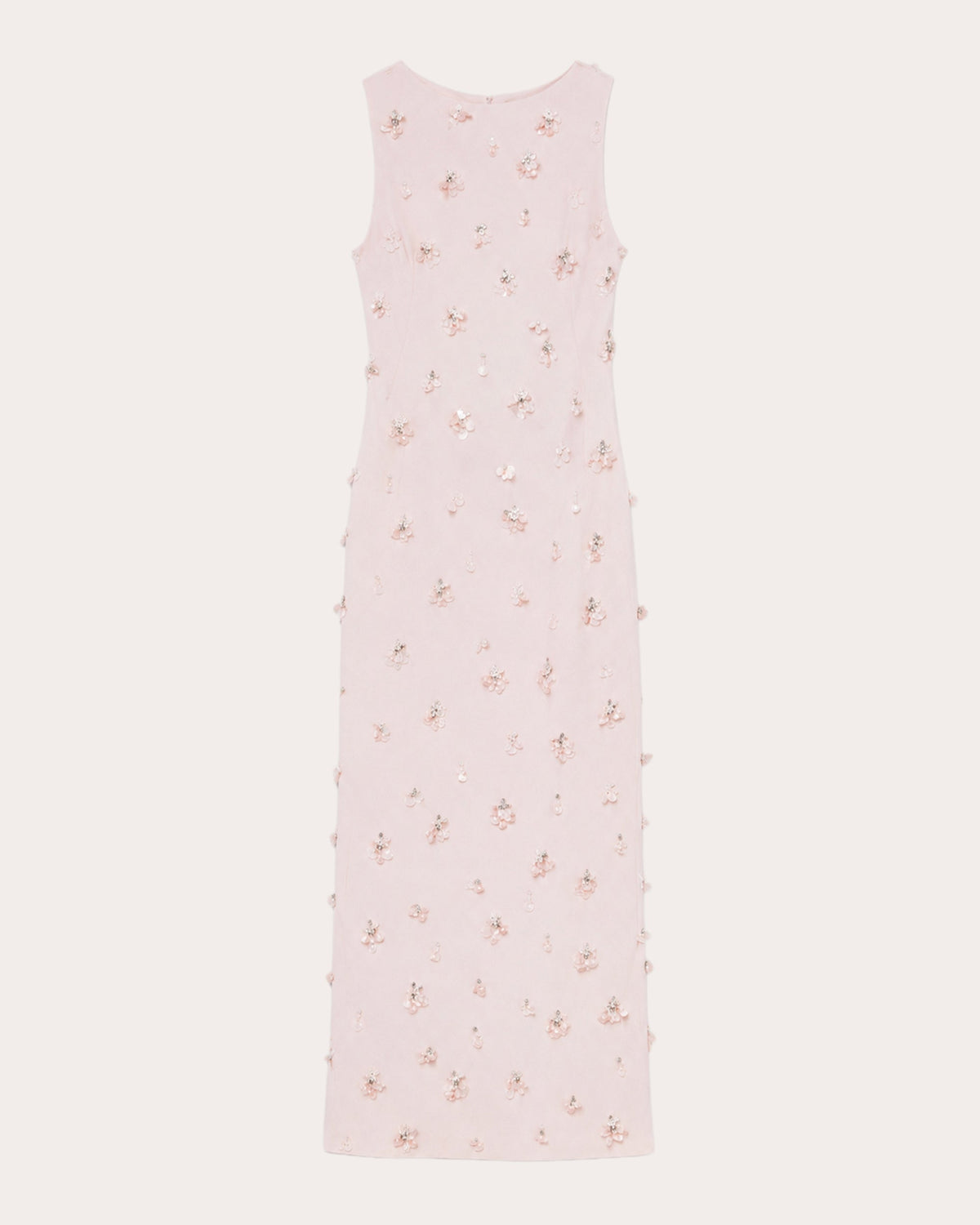 Claudia Embellished Crepe Column Midi Dress