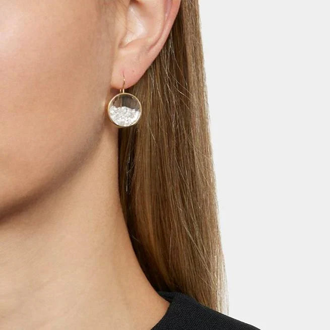 Diamond & 18k Gold Core 15 Shaker Drop Earrings