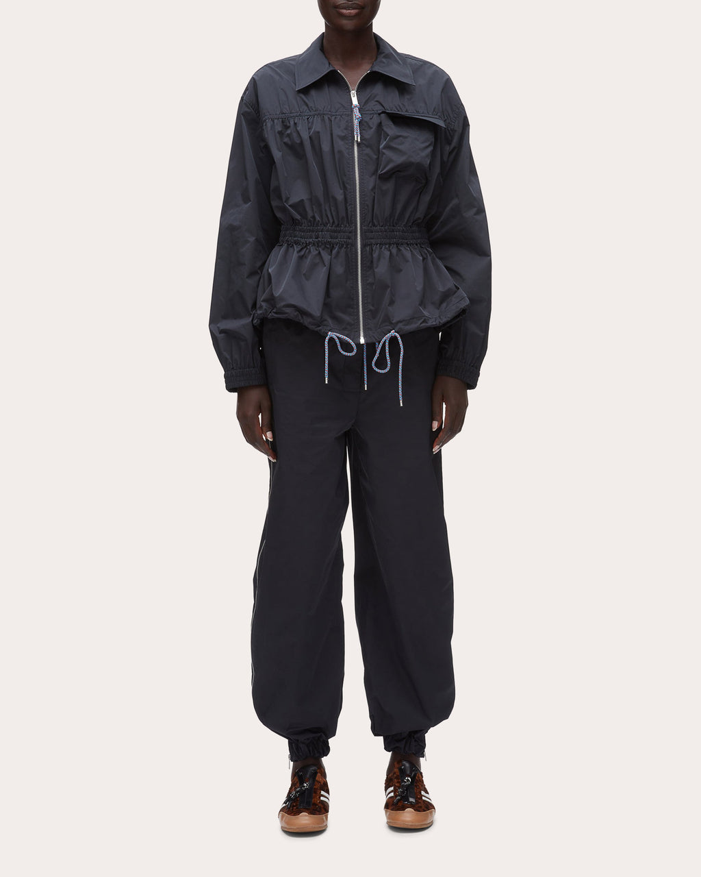 Ripstop Shirred Drawstring Jacket