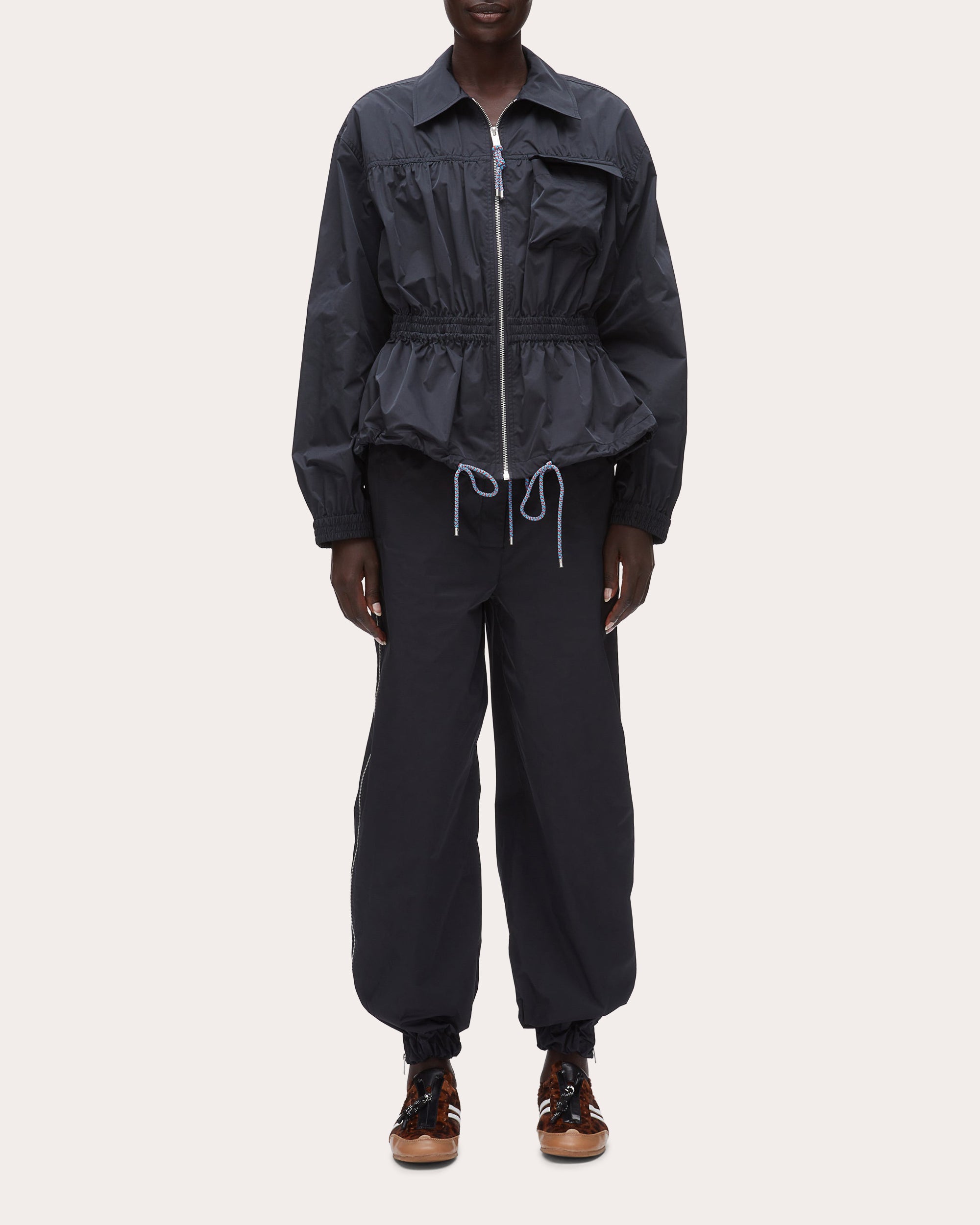 Ripstop Shirred Drawstring Jacket