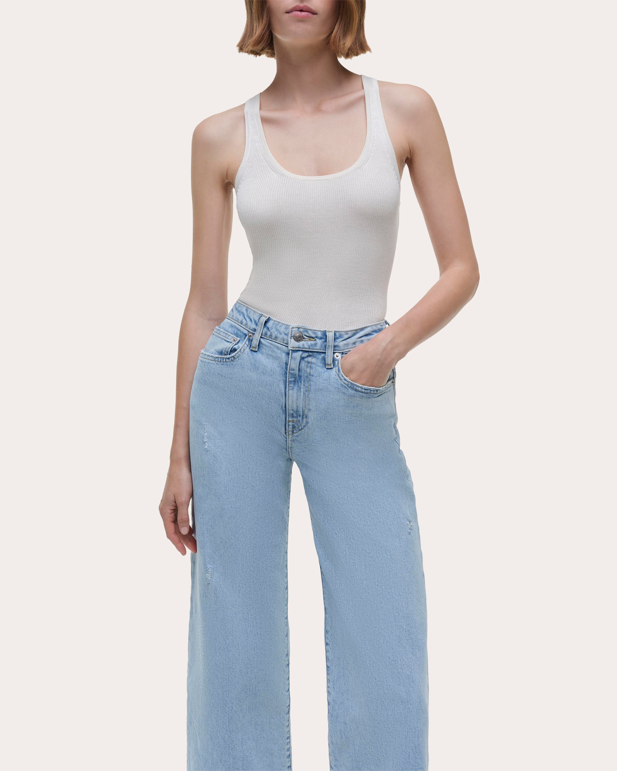 Jude Cropped Wide-Leg Jeans
