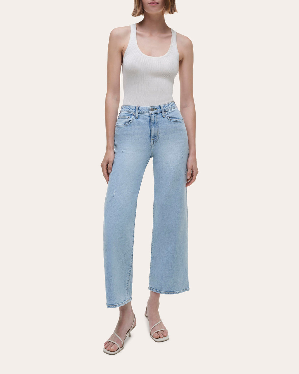 Jude Cropped Wide-Leg Jeans