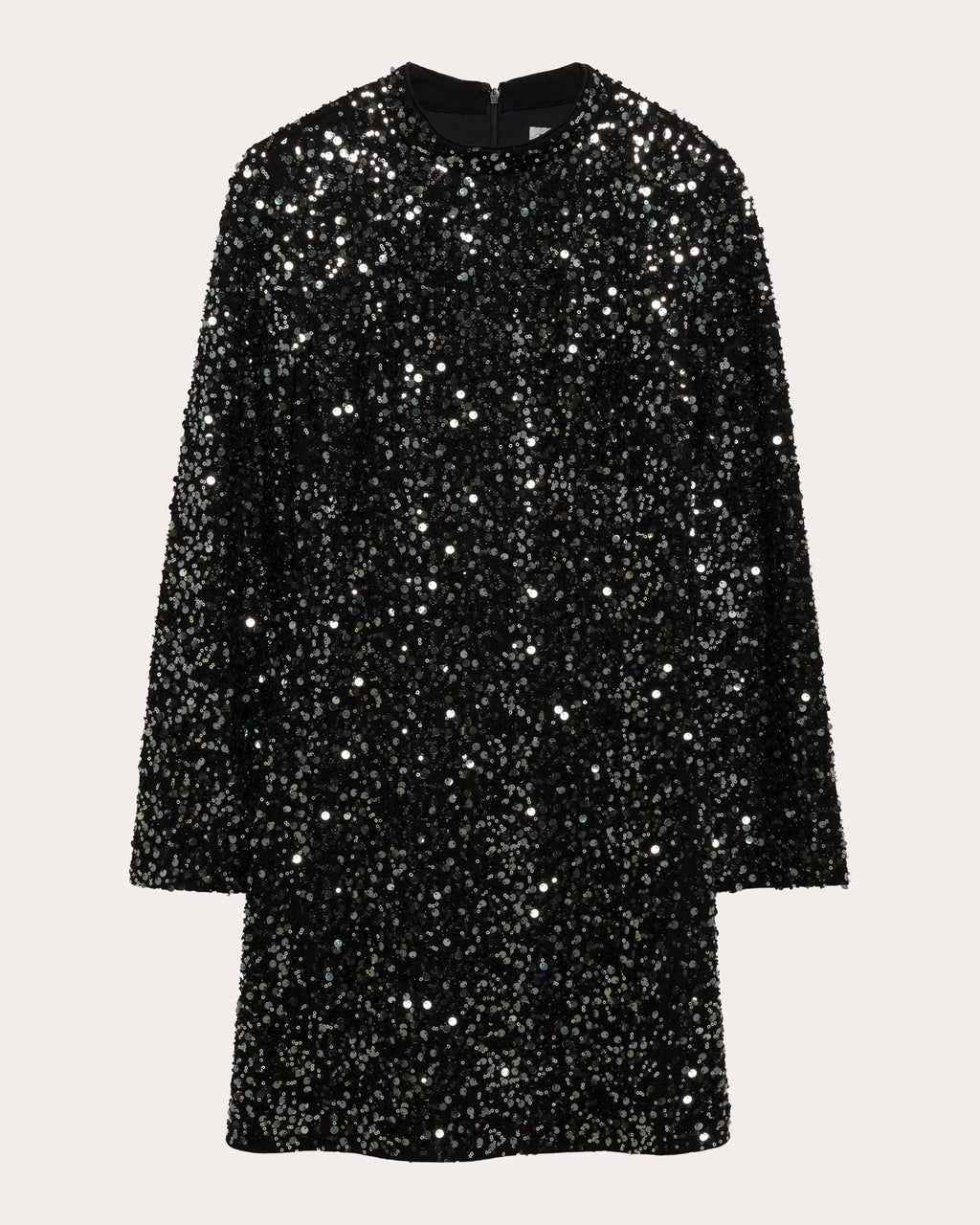 Safia Sequin Long-Sleeve Mini Dress