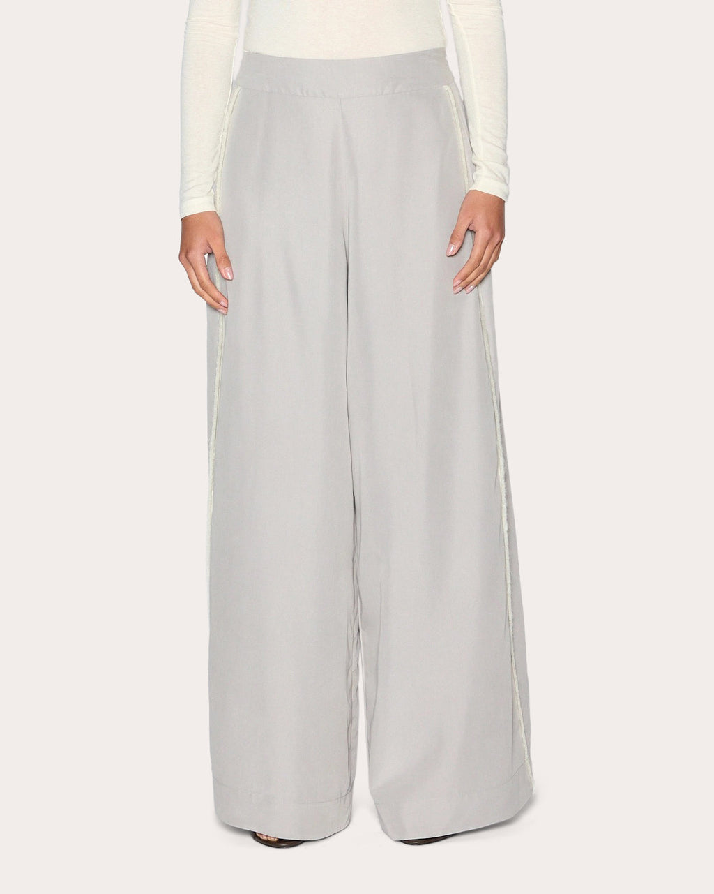 Radiance Grosgrain Wide-Leg Pants
