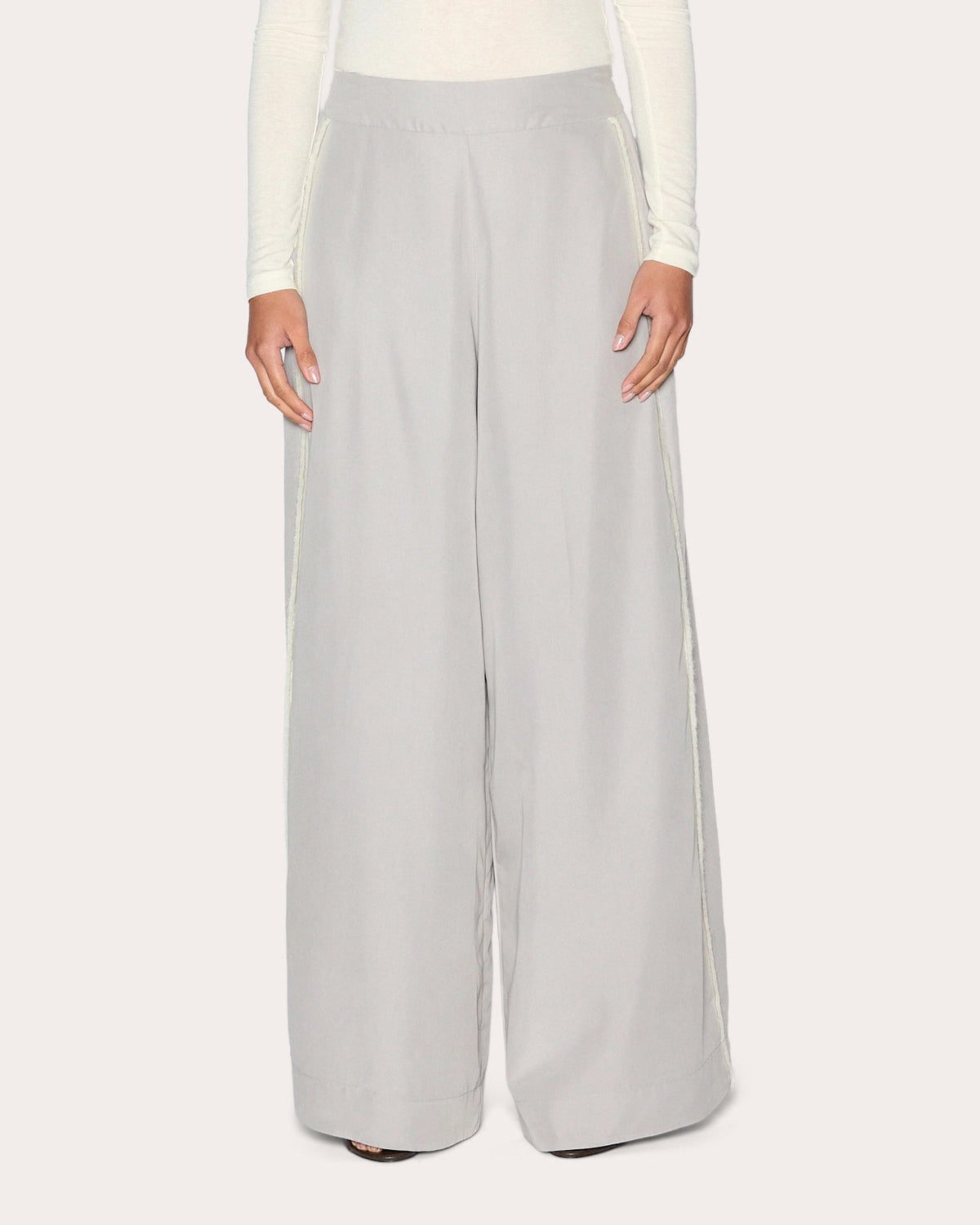 Radiance Grosgrain Wide-Leg Pants
