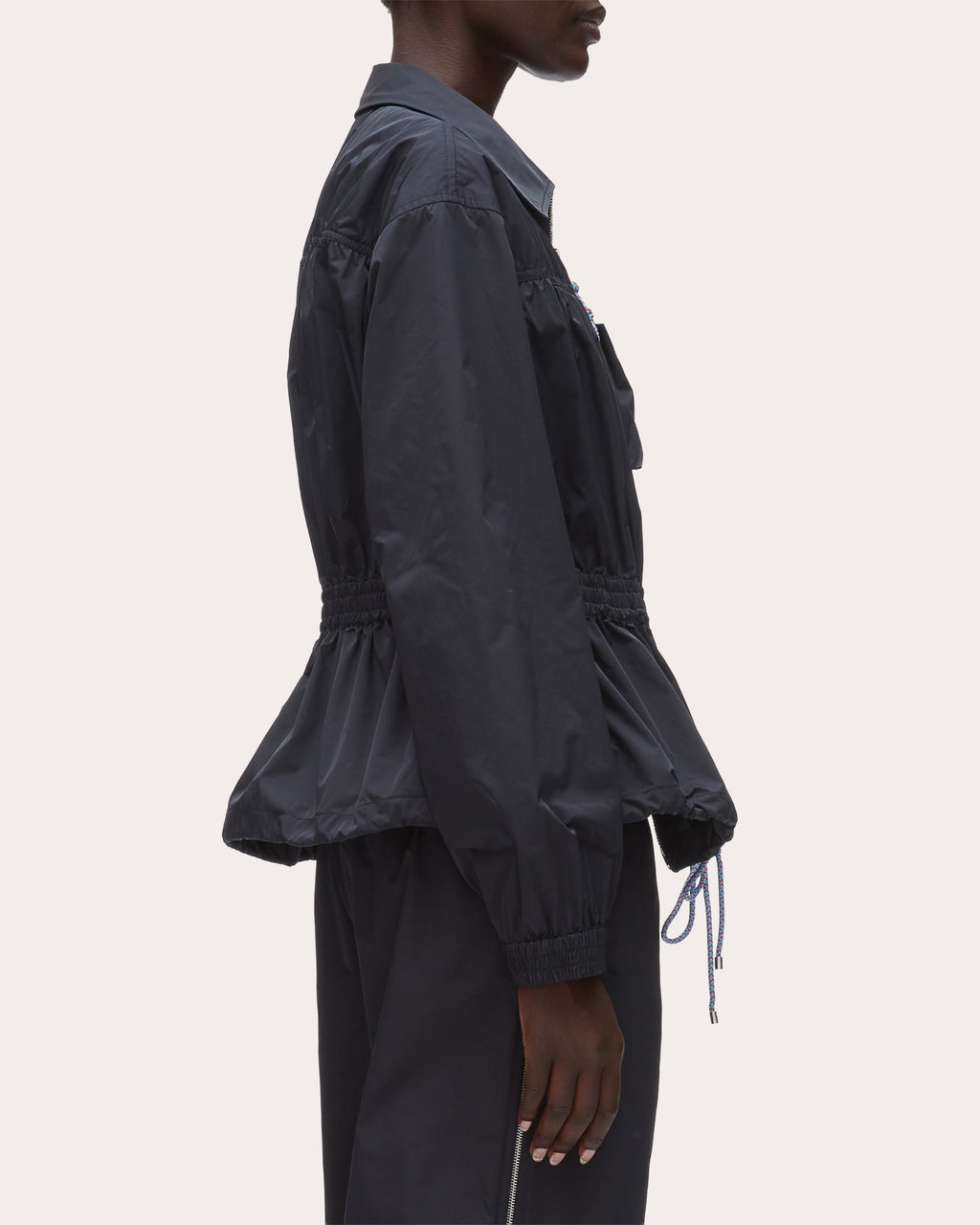 Ripstop Shirred Drawstring Jacket