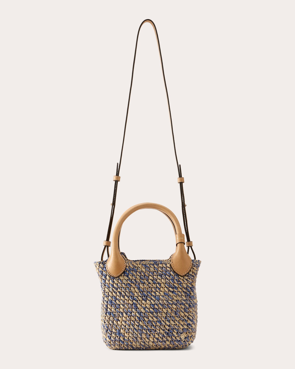 Ampara Crocheted Raffia Mini Tote