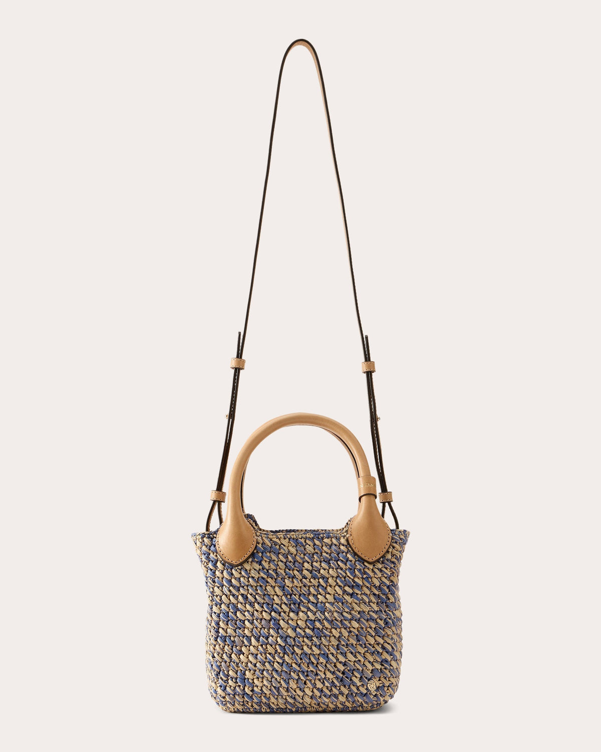 Ampara Crocheted Raffia Mini Tote