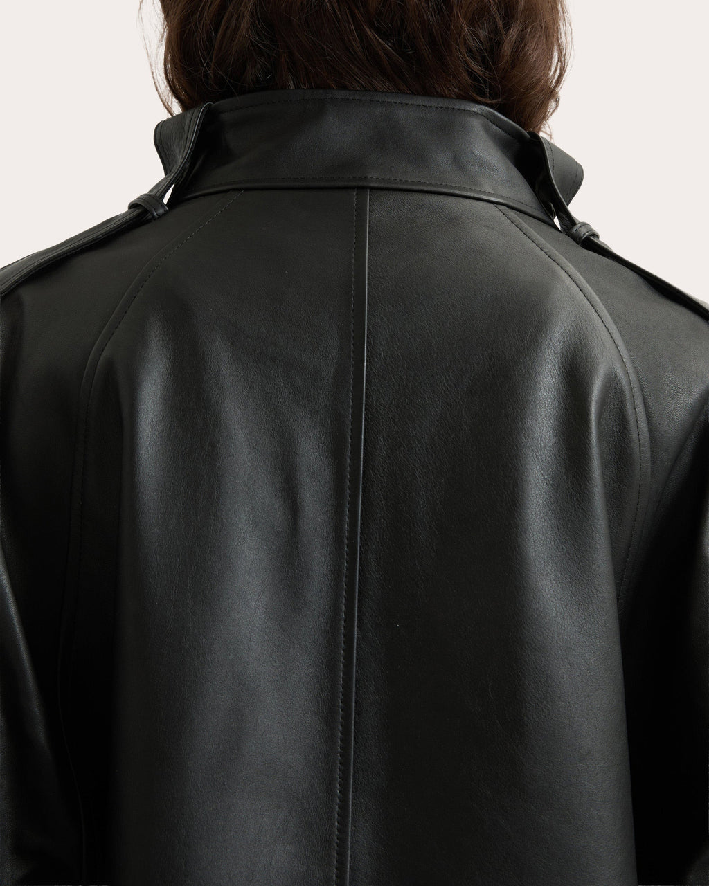Sara Oversized Leather Jacket