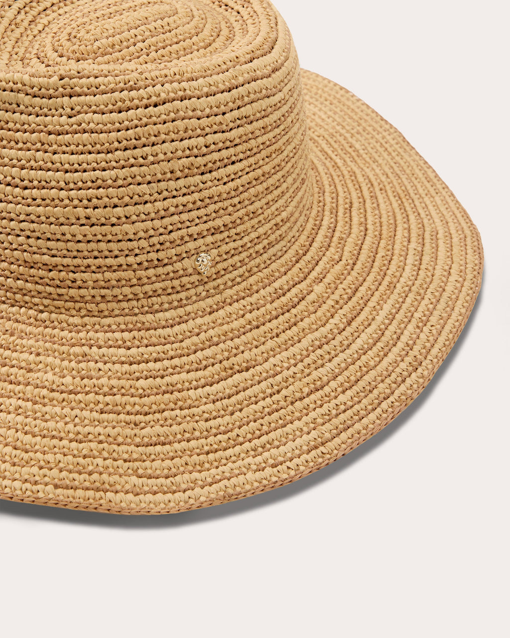 Steevie Stripe Crocheted Raffia Fedora