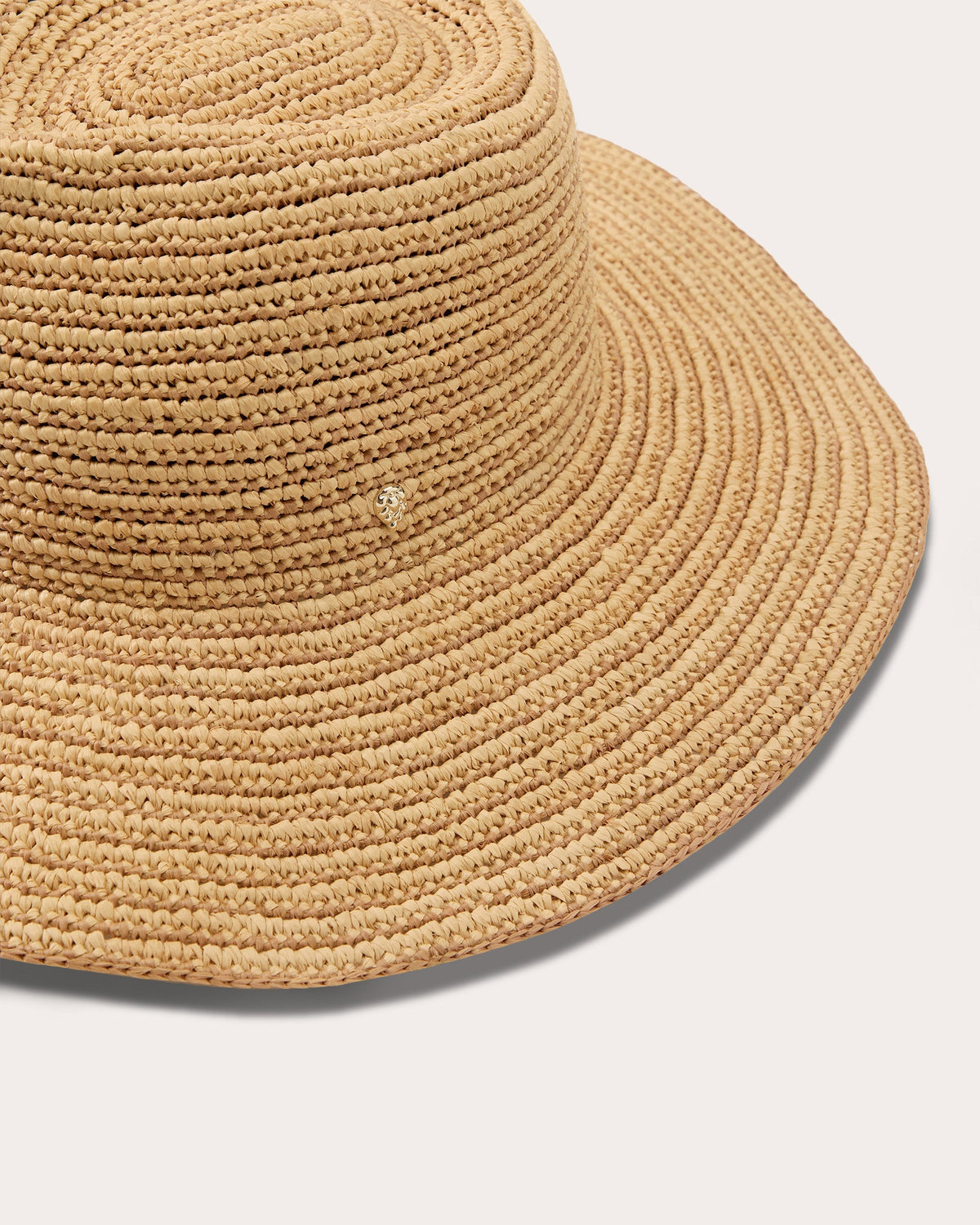 Steevie Stripe Crocheted Raffia Fedora