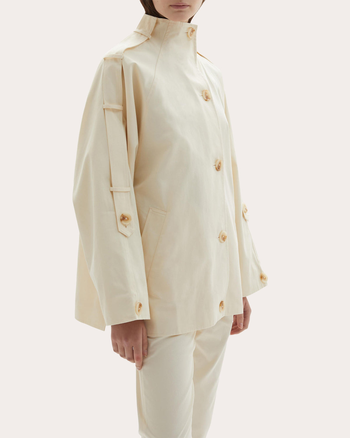 Sara Cotton Oversized Trench Jacket