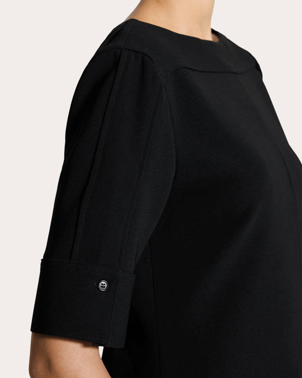 Admiral Crepe Seamed Boatneck Top