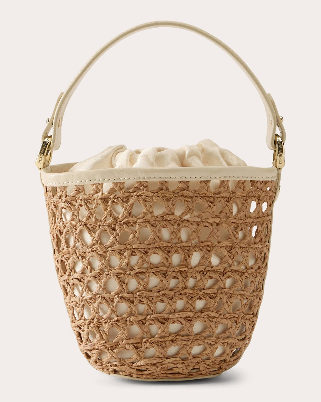 Ama Raffia Lace Braid Mini Basket