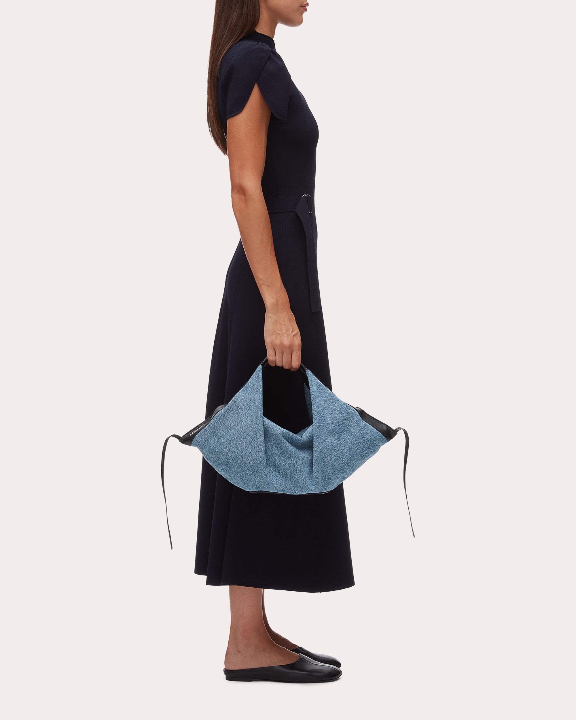 Luna Folded Denim Handbag