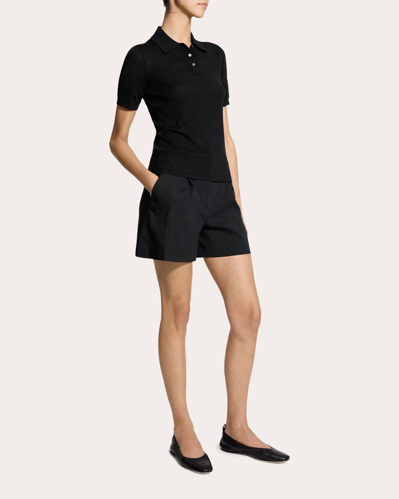 Regal Wool Pointelle-Trim Polo