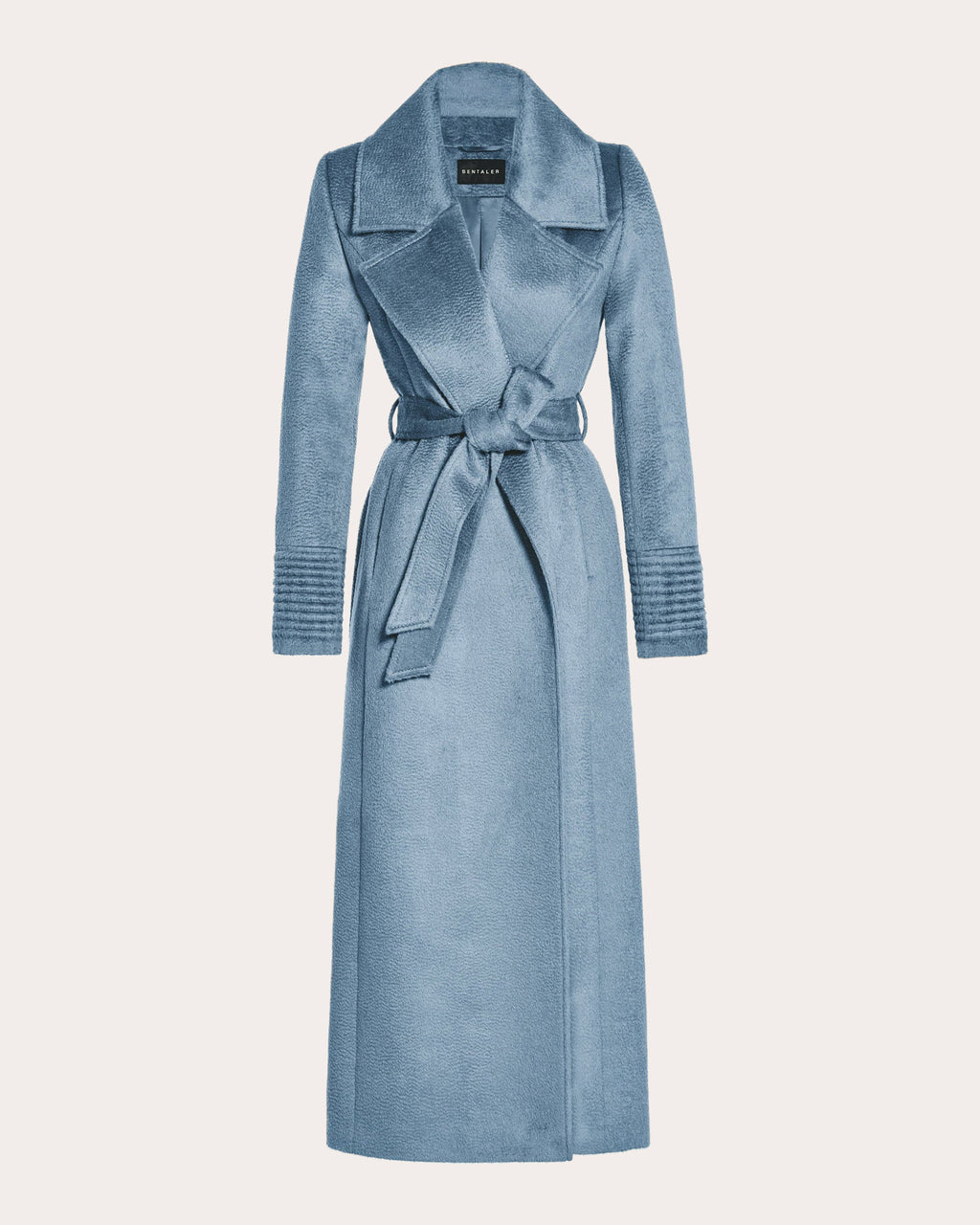Suri Alpaca Notched Collar Maxi Wrap Coat