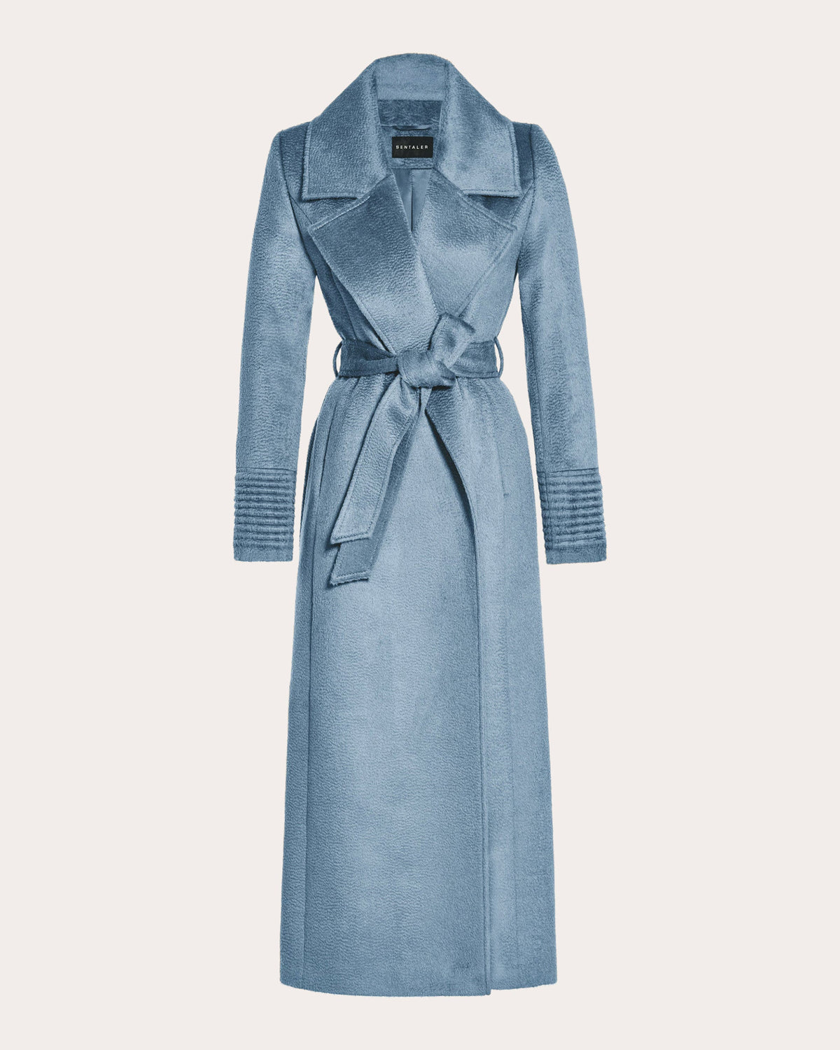 Suri Alpaca Notched Collar Maxi Wrap Coat