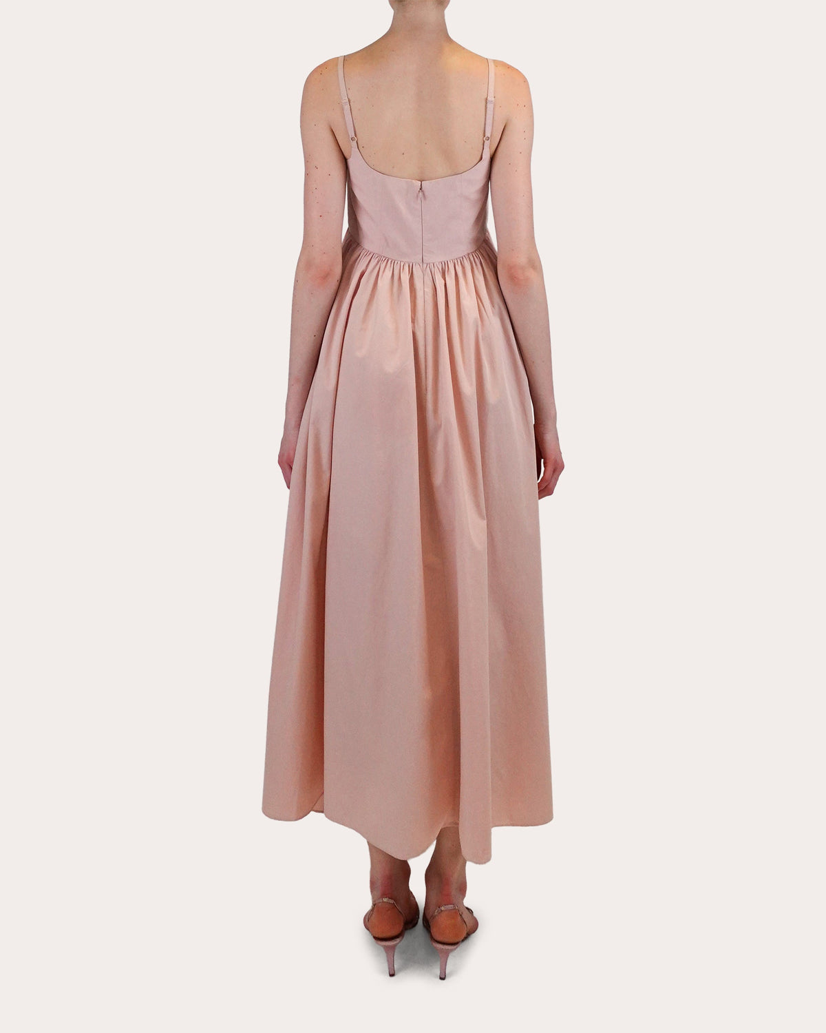 Rachel Poplin Empire Midi Dress