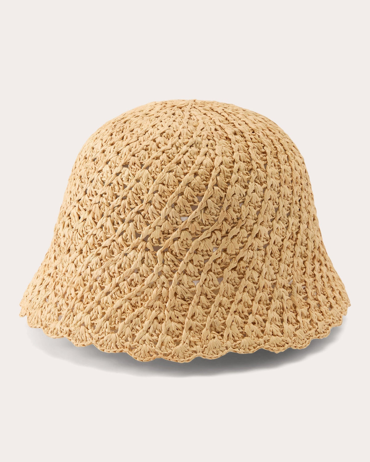 Rio Crocheted Raffia Cloche