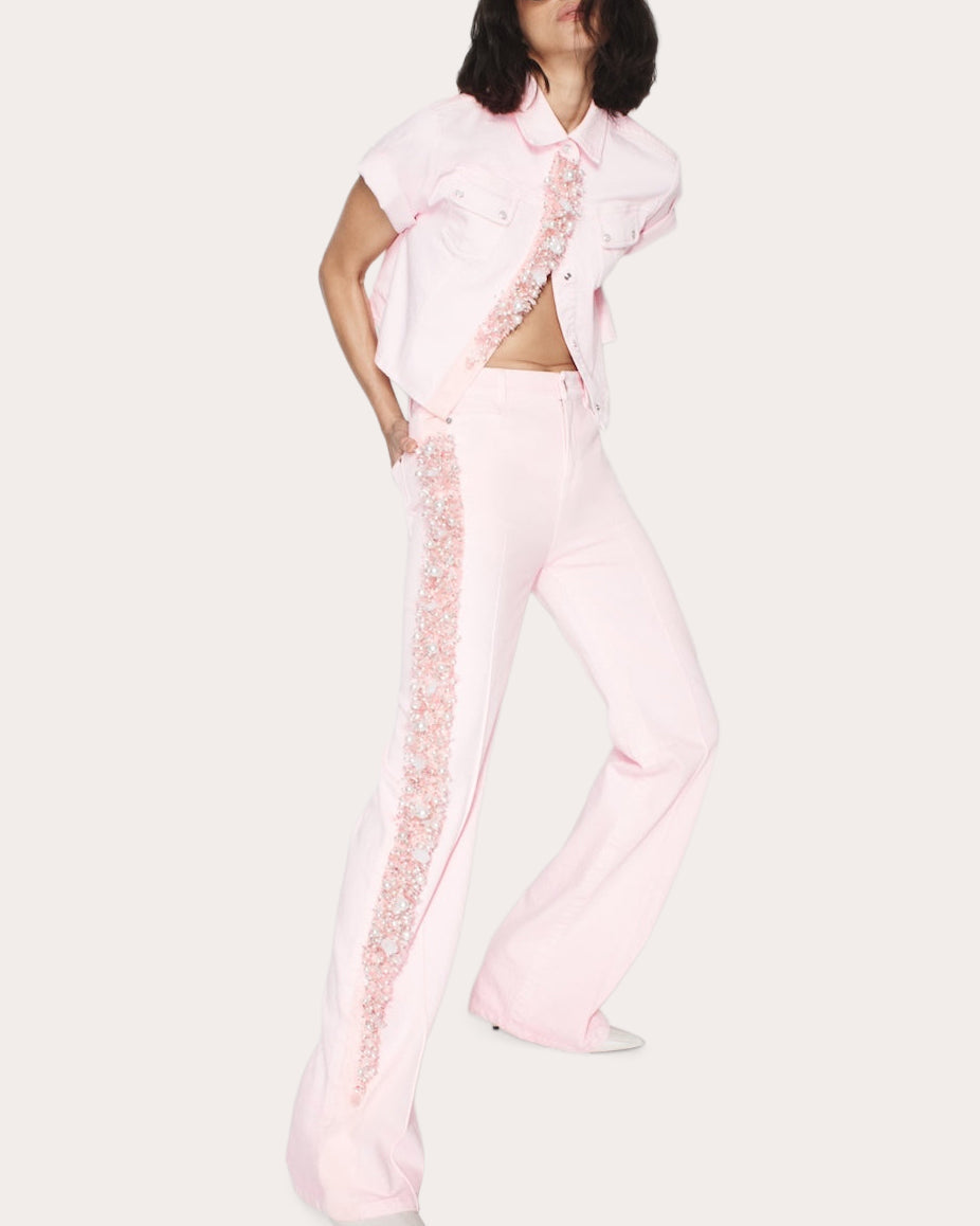 Otto Embellished Straight-Leg Jeans