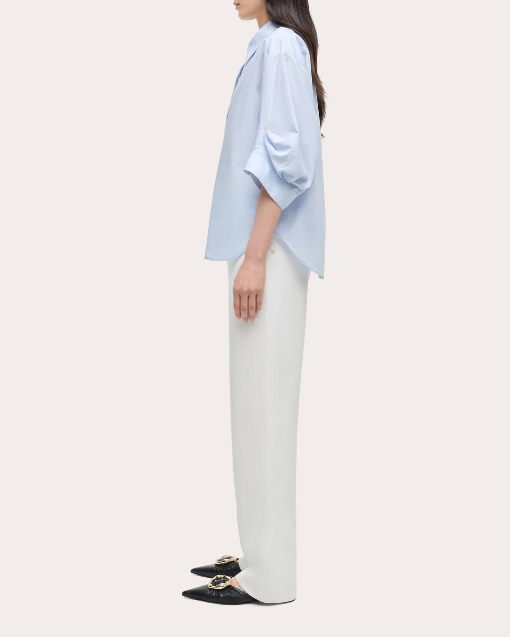 Gemma Gathered Poplin Shirt