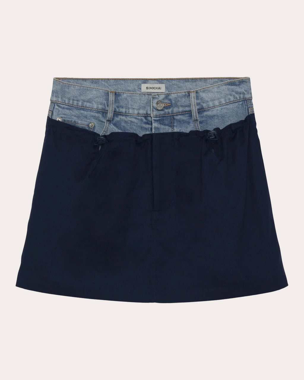 Hampton Denim Utility Combo Mini Skirt