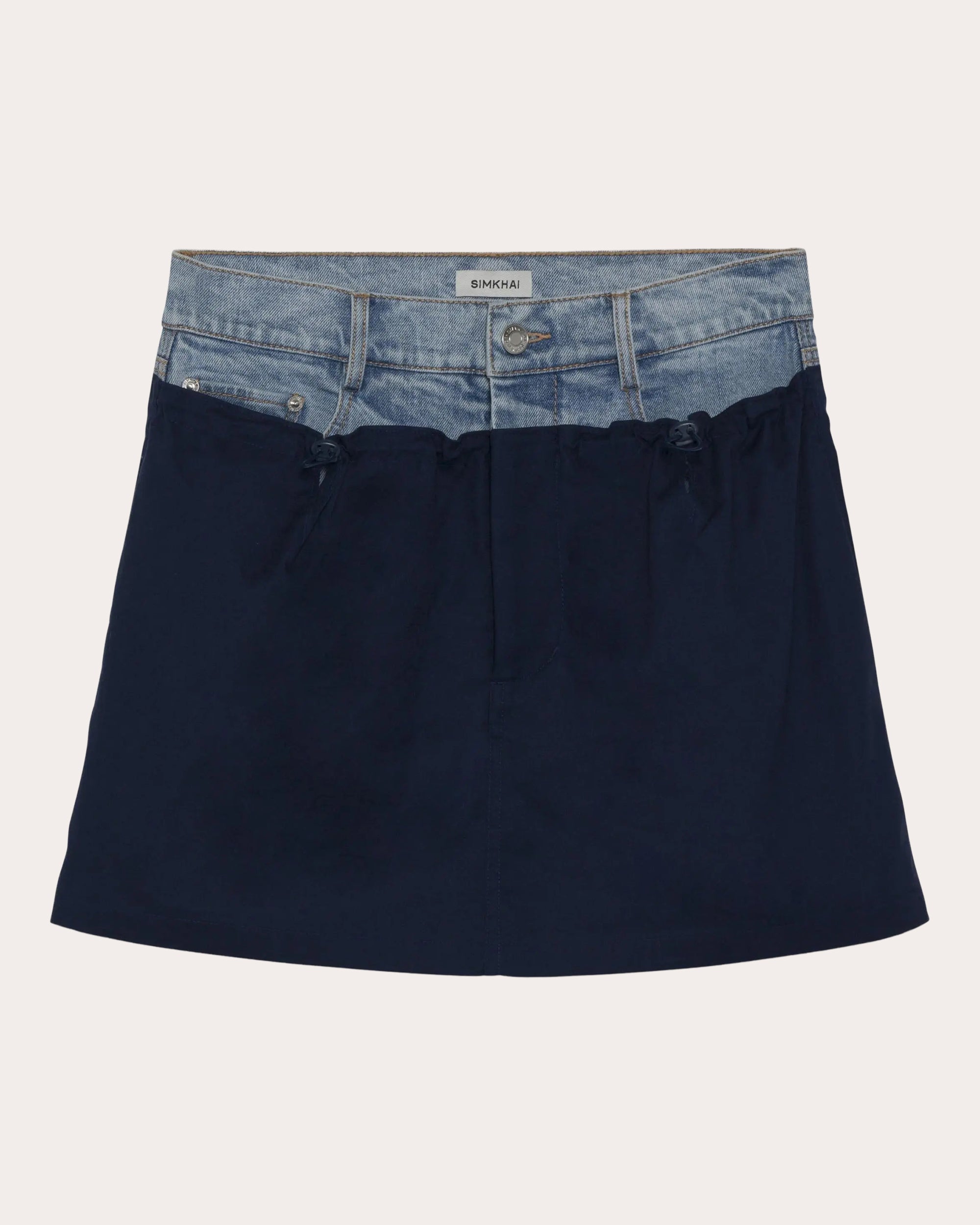 Hampton Denim Utility Combo Mini Skirt