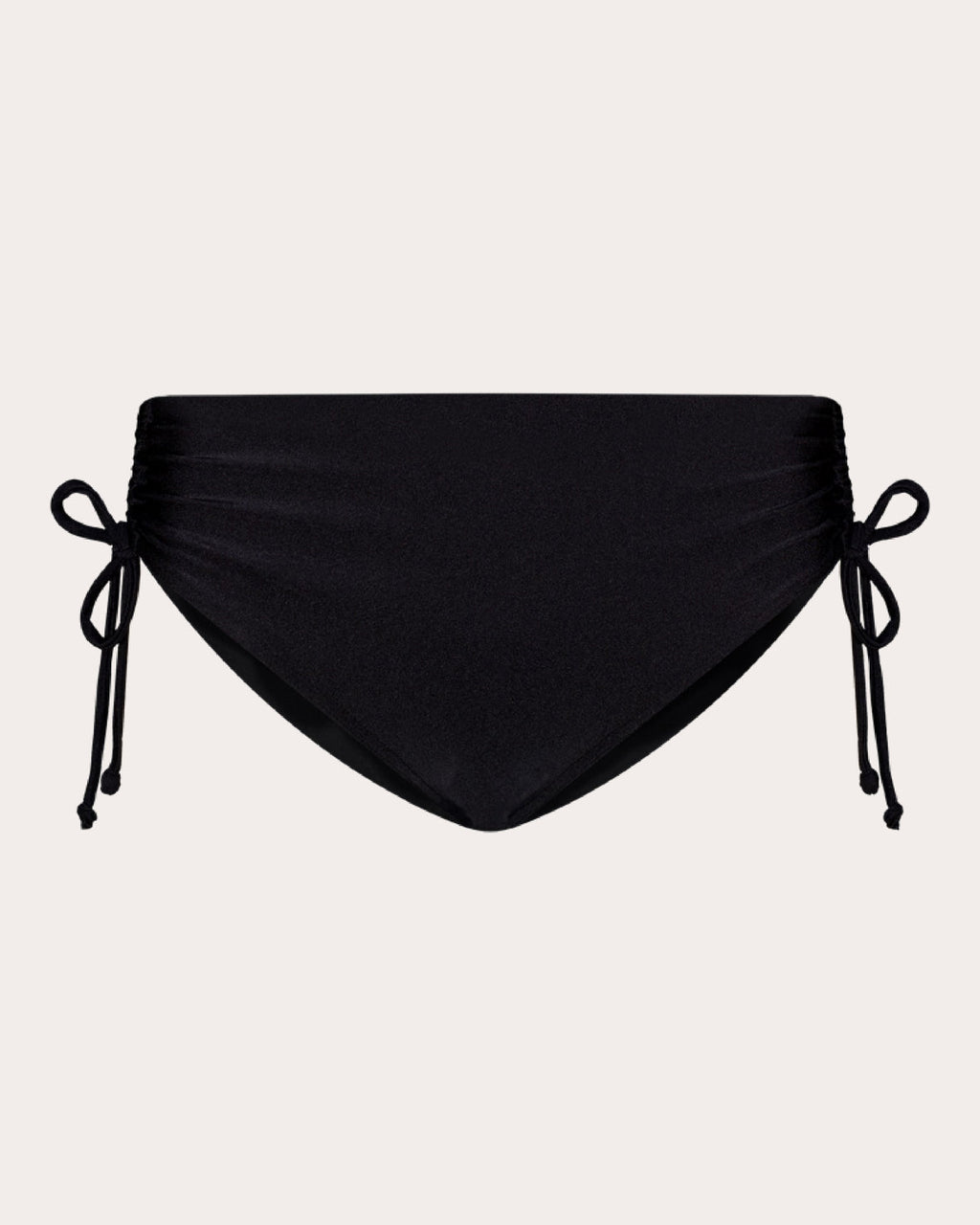 Harper Ruched Mid-Rise Bikini Bottoms