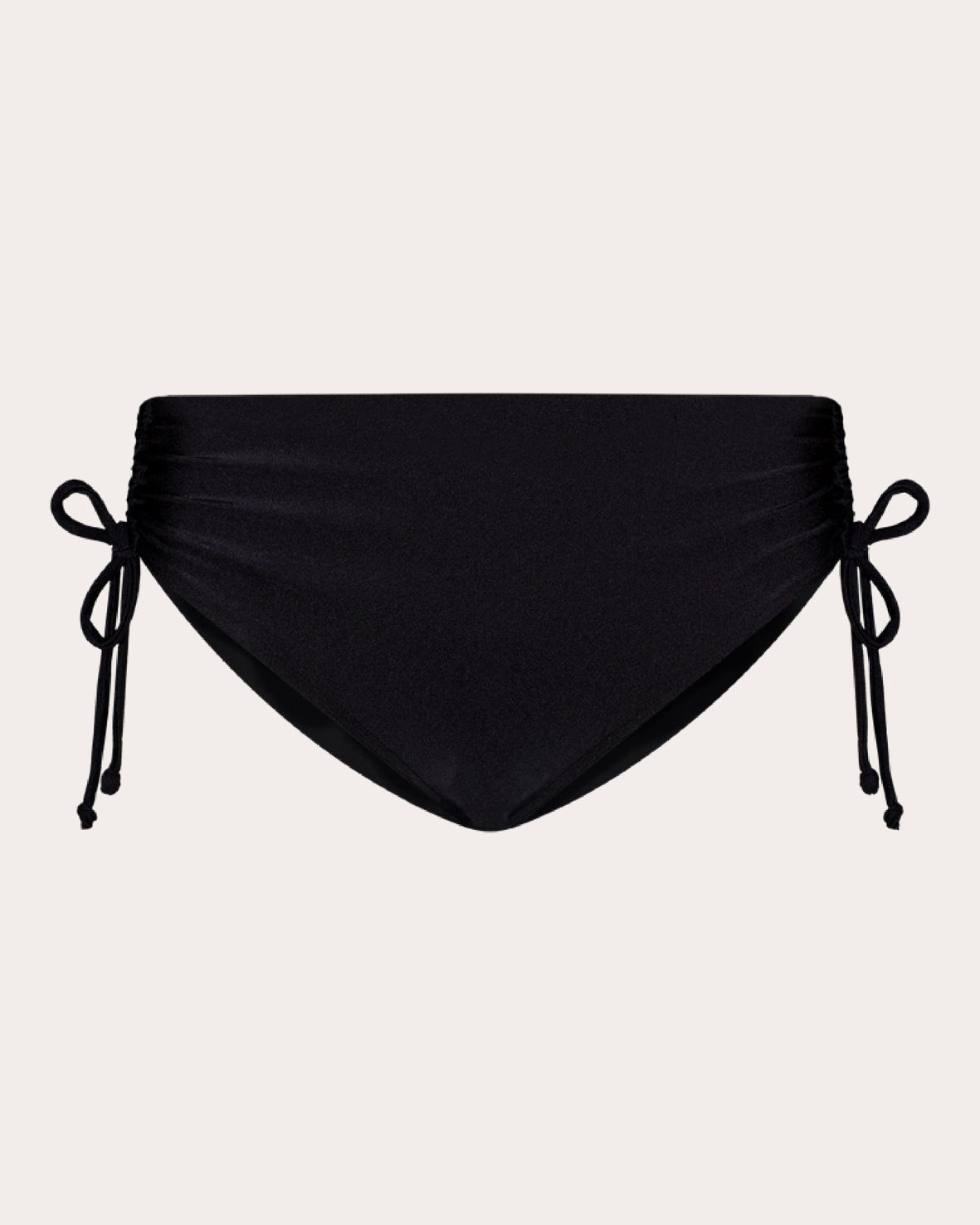 Harper Ruched Mid-Rise Bikini Bottoms