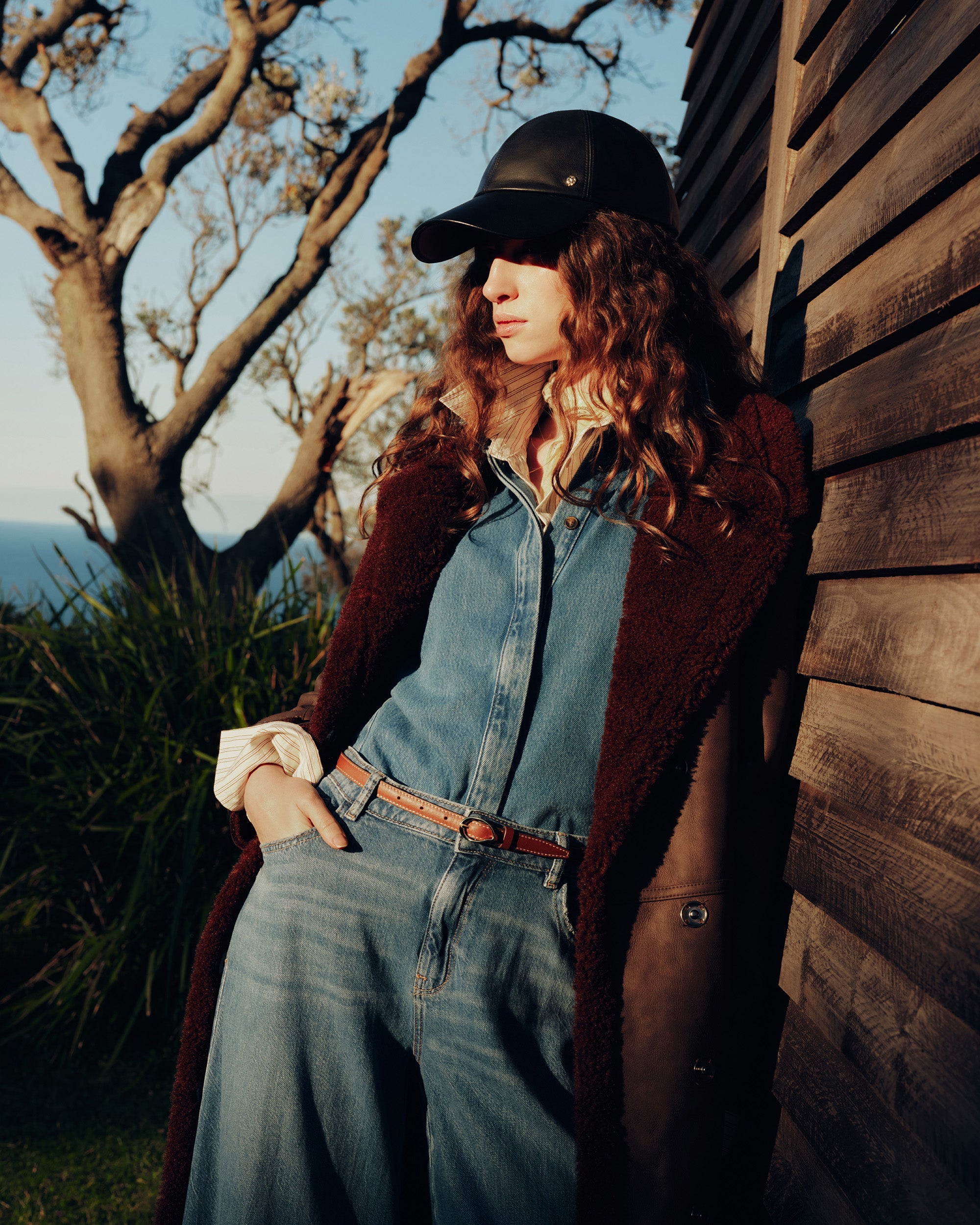 Lexie Leather Baseball Cap